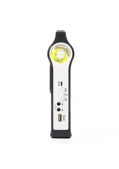 Solar Şarjlı Kamp Feneri Güneş Enerjili Usb Çok Amaçlı Aydınlatma Siyah - Sarı