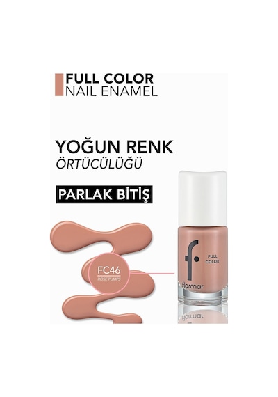Flormar Full Color Parlak Bitişli Oje FC46