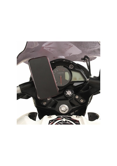 GP Kompozit Bajaj Pulsar NS 200 2011-2024 Uyumlu Telefon / Navigasyon Tutucu Gri