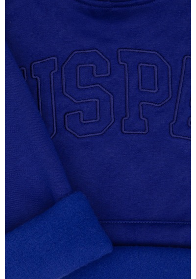 U.S. Polo Assn. Kız Çocuk Mor Basic Kapüşonlu Şardonlu Basic Sweatshirt 50314311-VR038