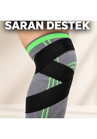 Ayarlanabilir Diz Desteği Çapraz Bantlı Spor Koşu Fitness Dizliği