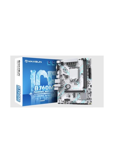 Gaming Wıfı Ice B760-m Lga1700 Ddr4 4400 Mhz M.2 Hdmı Matx Intel Anakart Beyaz Ms-b760m-gamın