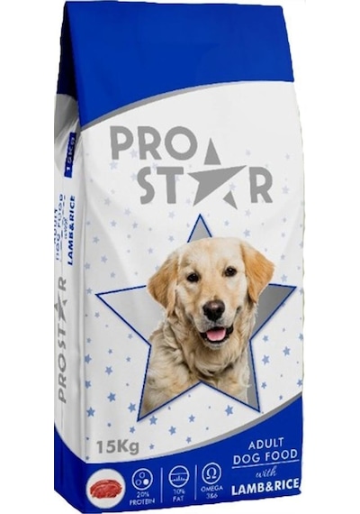 Prostar Kuzu & Pirinçli Yetişkin Köpek Maması 15 KG