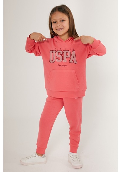U.S. Polo Assn. Legends Pembe Kız Çocuk Eşofman Takımı Mint
