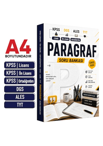 Kpss-dgs-ales-tyt Paragraf Soru Bankası Ösym Tarzında Yeni Nesil Sorular Güncel Baskı