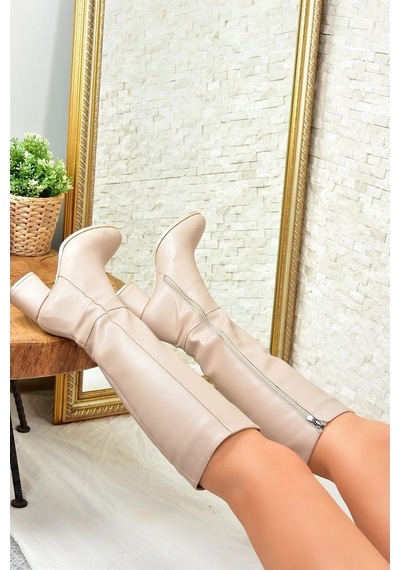 Fox Shoes Ten Suni Deri Kadın Çizme J848300109