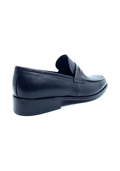 Fosco İçi Dışı Hakiki Deri Neolit Erkek Kalasik Loafer Ayakkabı 2005 Siyah Siyah