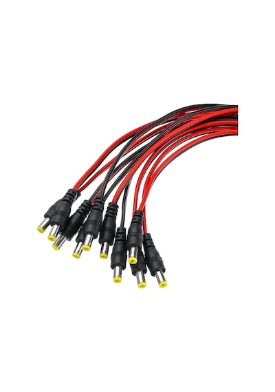 Dc Power Kablo Kablosu 30Cm - 10 Adet