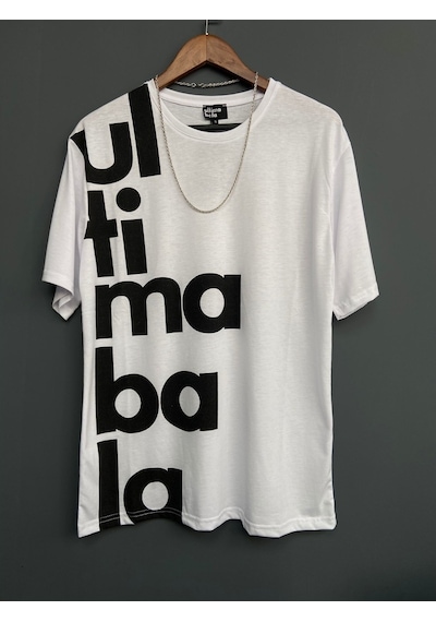 Ultima Bala Baskılı Oversize Erkek T-Shirt