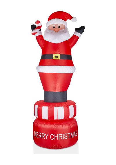 Waldern Premium Collection 210 Cm Hareketli Şişme Noel Baba Yılbaşı Süs Dekorasyon