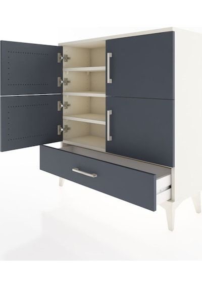 Arges Şifonyer 4 Raflı Tek Çekmeceli 4 Kapaklı 88x30x96 Aytaşı-antrasit Aytası Arges Şifonyer 4 Raflı Tek Çekmeceli 4 Kapaklı 88x30x96 Aytaşı-antrasit Aytası