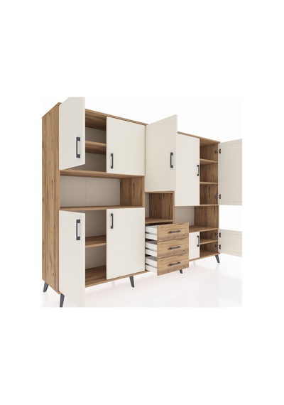 Hyperion Dolap 13 Raflı 3 Çekmeceli 9 Kapaklı 220x44x163 Çam-aytaşı/çam Aytası/atlas Çam - Atlas Çam Hyperion Dolap 13 Raflı 3 Çekmeceli 9 Kapaklı 220x44x163 Çam-aytaşı/çam Aytası/atlas Çam - Atlas Çam