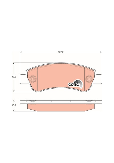 Trw Gdb1682 Arka Balata Boxer 4.06 Ducato 07.06 Jumper 4.06 1611140880-4254.69-77364016-4253.59