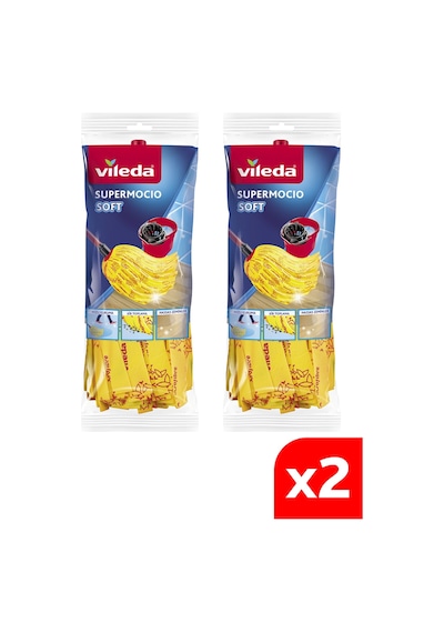 Vileda 2 Paket Supermocio Soft %30 Mikrofiberli Yedek Paspas