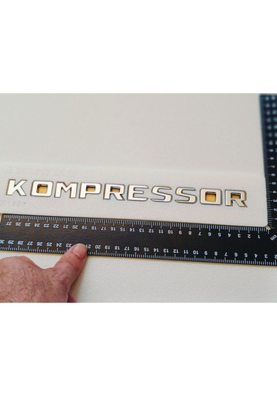 B150 Uyumlu Kompressor Krom Bagaj Yazısı 3m 3d Abs