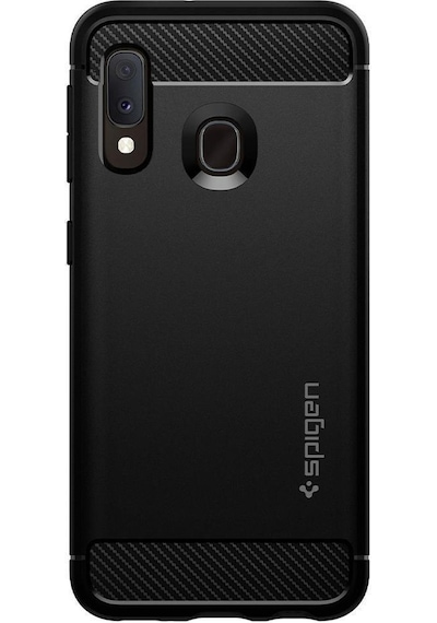 Spigen Galaxy Uyumlu A20e Kılıf Rugged Armor Matte Black