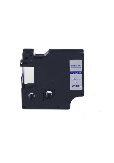 Dymo 40914 Uyumlu Beyaz-mavi D1 Yedek Şerit 9mm X 7m