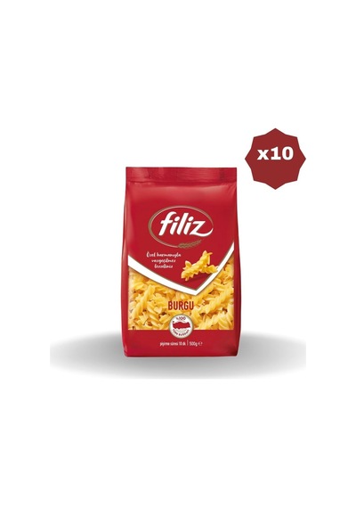 Burgu Makarna 500 Gr X 10 Adet