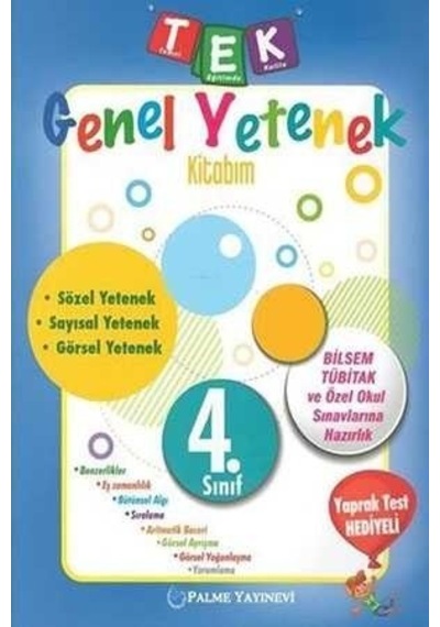 Palme Yayınevi 4.Sınıf Genel Yetenek Kitabım