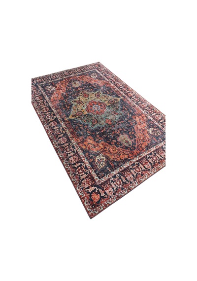 Çam Halı Anatolia 32-067 Etnik Eskitme Desenli Dokuma Tabanlı Yıkanabilir Şönil Salon Ve Oda Halısı Multi 5