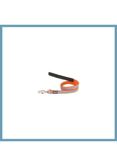 Reddingo Fang It Desenli Turuncu Köpek Uzatma Tasması Medium 20 Mm 1,2 Mt Mbt06