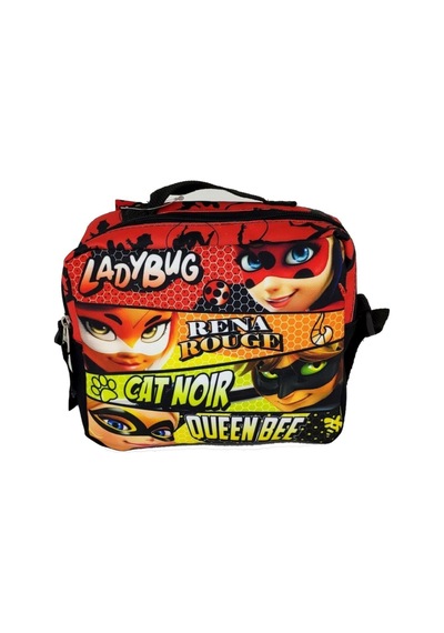 Ladybug Üç Bölmeli Kırmızı Çocuk Ilkokul Çantası Ve Beslenmesi Çok Renkli