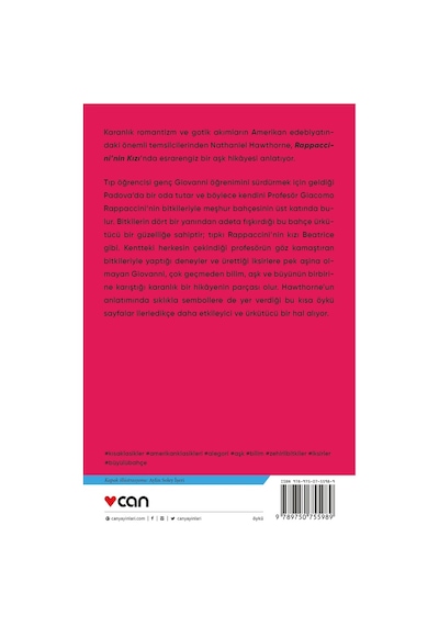 Rappacci'Nin Kızı - Nathaniel Hawthorne -  Can Yayınları