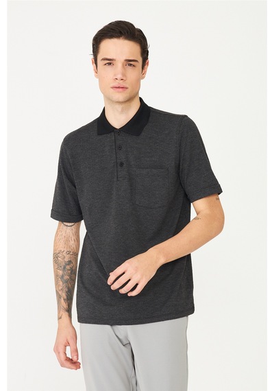 Siyah Polo Yaka T-Shirt