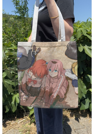 Zipzap Bocc Hi The Rock V2 Yazlık Kışlık Çift Taraflı Kanvas Baskı Bez Çanta Anime Çantası