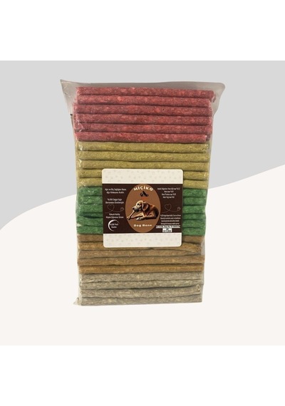 Premium 5 Renkli Munchy Çubuk 7-8gr Kalın 100lü Köpek Ödülü