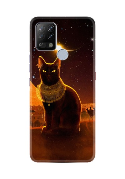 Tecno Pova Kılıf Resimli Desenli Silikon Platinium Series Kraliçe Kedi 1873