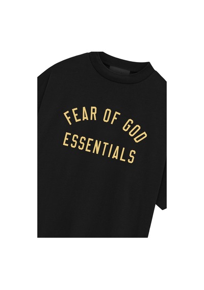 No Fear Çocuklar Için Pamuklu Kısa Kollu Unisex Tişört Siyah