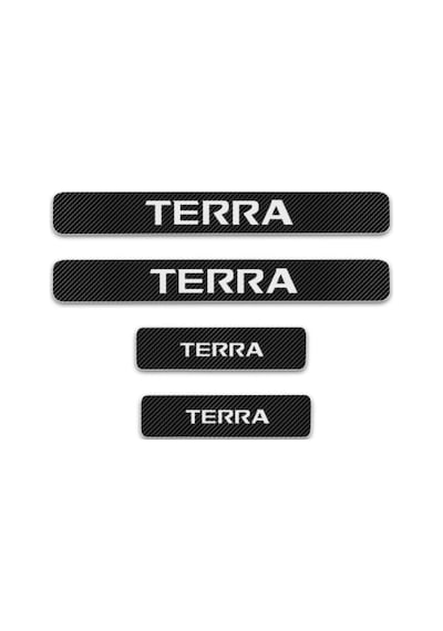 Nissan Terra Carbon Fiber Kapı Eşiği Yazısı Sticker Boya Koruma