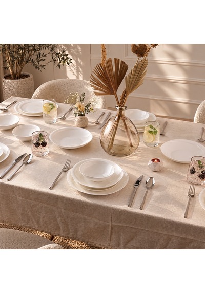 Aryıldız Venice White 24 Parça 6 Kişilik Yemek Takımı Renkli