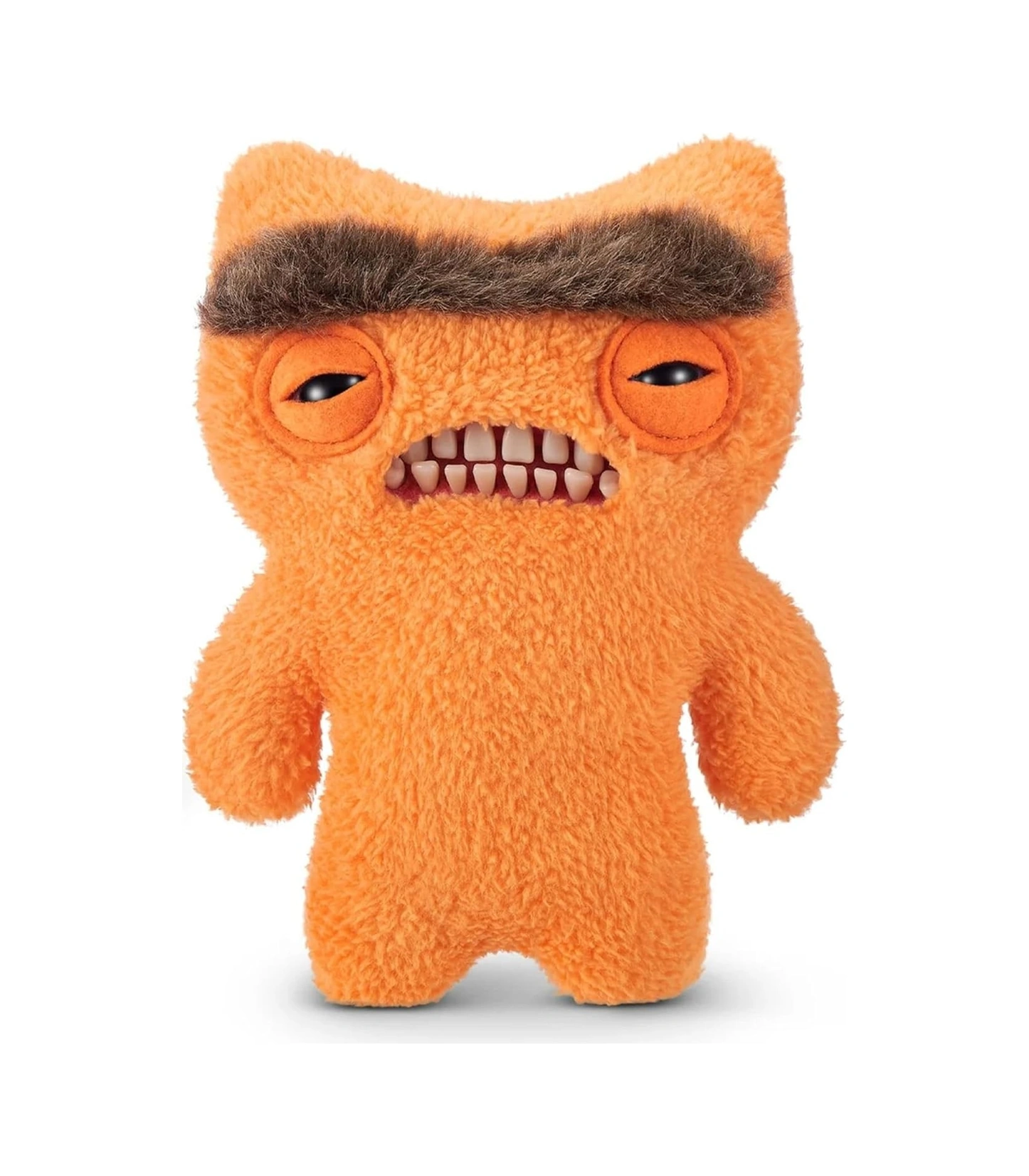 Kıllı Süper Yumuşak Zuru Fuggler Hairy Fuggs Peluş Oyuncak Munch Munch Monobrow Orange 22cm Çok Renkli