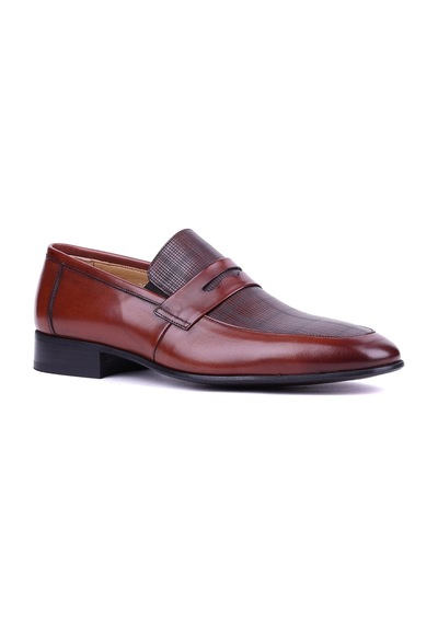 Fosco - Hakiki Deri Taba Rengi Erkek Klasik Ayakkabı - 2061 -1500