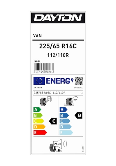 Dayton Van 225/65 R16C 112/110R Yaz Lastiği Lastiği - 2026