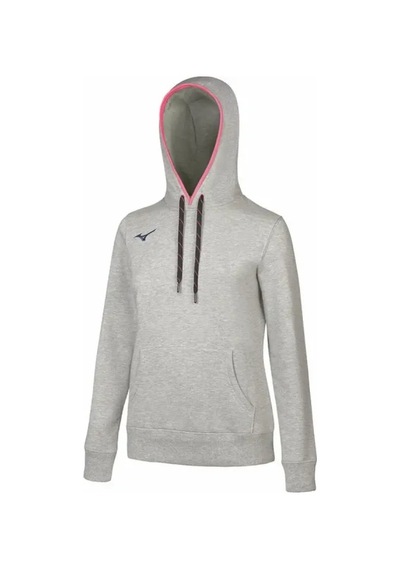 Mizuno Sweat Kapüşonlu Kadın Sweatshirt Gri Çok Renkli