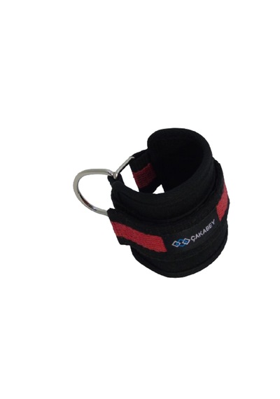 D Ring Fitness Ayak Bileği Ağırlık Çalışma Kemeri Ankle Straps Fitness 1 Çift Sağ/sol Takım Kırmızı - Siyah
