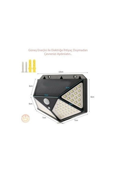 Zenviya21 Solar Bahçe Aydınlatma Lambası 100 Led Zenya785
