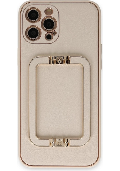 Newface - 863 - İphone 12 Pro Kılıf Coco Elit Kapak - Edntrend - - Gold