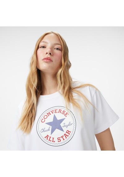 Converse Baskılı Kadın Beyaz T-shirtcvw5t107