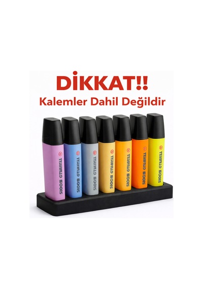 2 Adet 6 Lı Kalem Standı Organizer Sert Plastik Masaüstü Kalemlik Renk Seçenekli Minimal Tasarım Çok Renkli