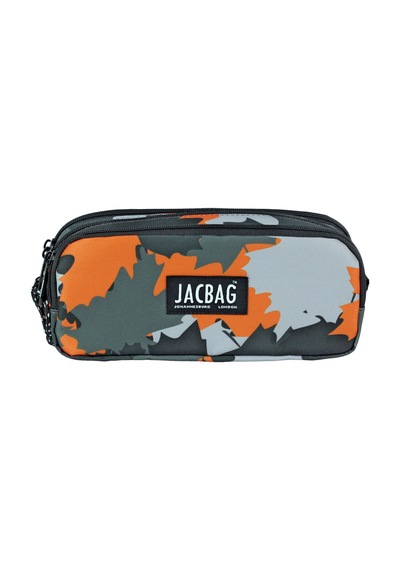 Jacbag Trıple Pouch-üç Bölmeli Kalem Kutusu Triple Pouch-turuncu Camoflora renkli