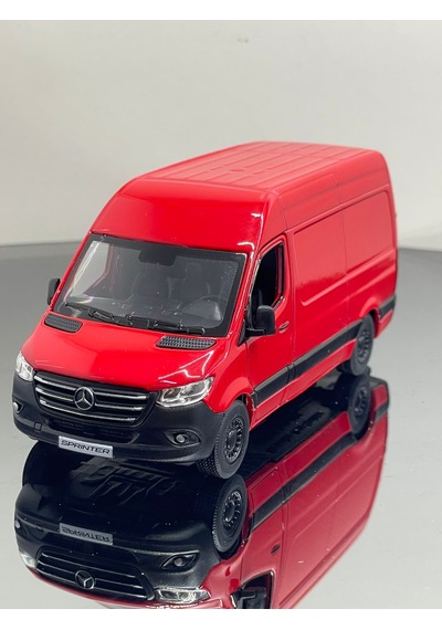 1.36 Ölçek Sprinter 318 Cd Metal 12 Cm Model Oyuncak Araba - Kırmızı