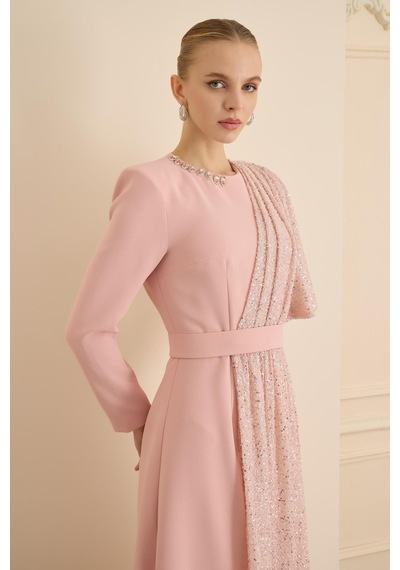Senna Hazel Dress Pudra Pudra