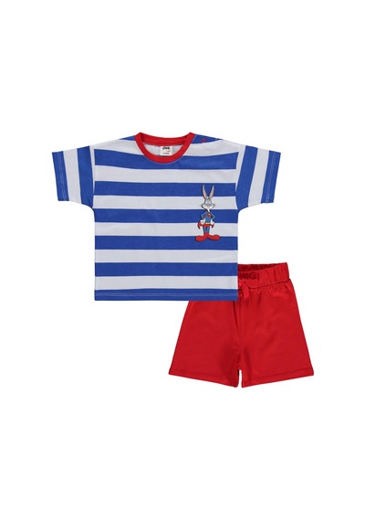 Civil Baby Super Rabbit Baskılı 6-18 Ay Takım - Mavi Saks Mavi