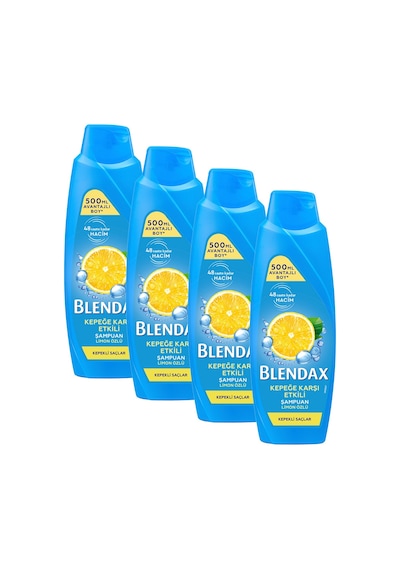 Blendax Kepekli Saçlar İçin Limon Özlü Şampuan 500 Ml 4 Lü Dökülen