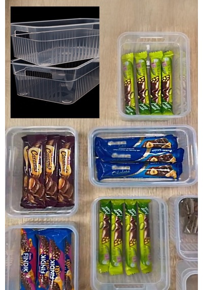 Çok Amaçlı Düzenleyici 6 Lı Set Şeffaf Plastik 10 X 15 Beyaz Diğer