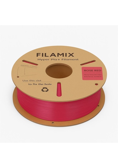 Filamix Hyper Pla Filament Gül Kırmızı - Urhanshop Gönderimli
